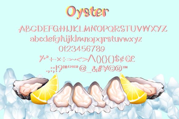 Oyster Font Poster 2