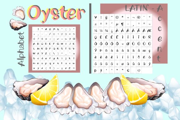 Oyster Font Poster 3