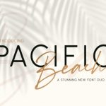 Pacific Beach Font Poster 1