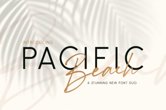 Pacific Beach Font Poster 1