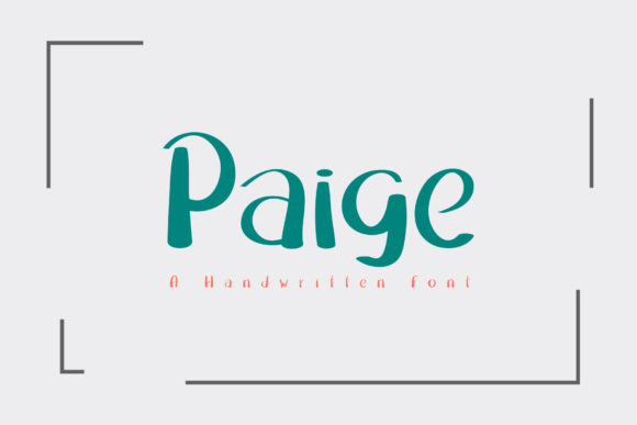 Paige Font Poster 1