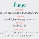 Paige Font Poster 3