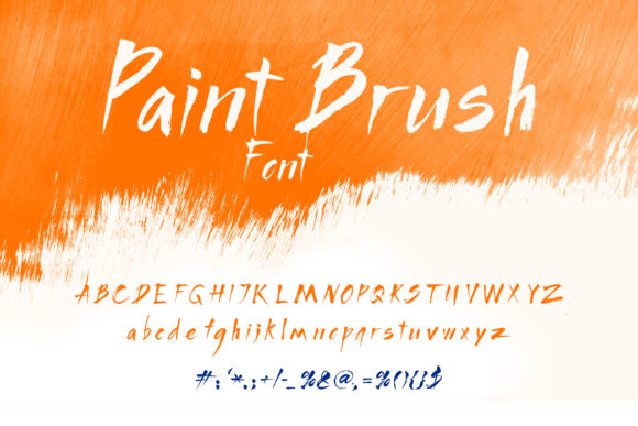 Paint Brush Font Poster 1