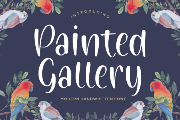 Painted Gallery Font Poster 1