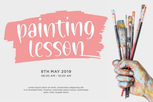 Painted Gallery Font Poster 3