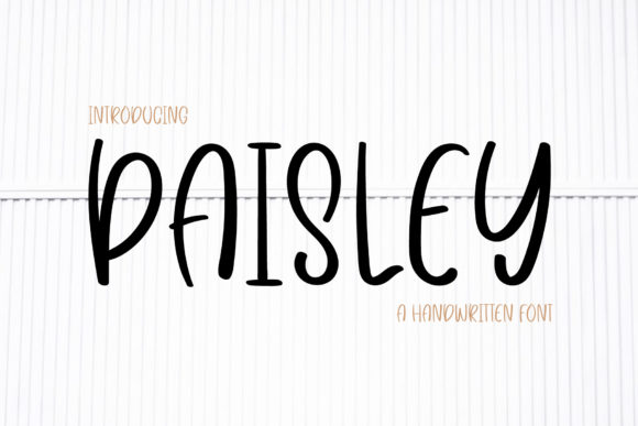 Paisley Font Poster 1