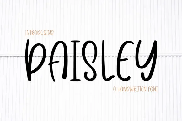 Paisley Font Paisley Font Poster 1