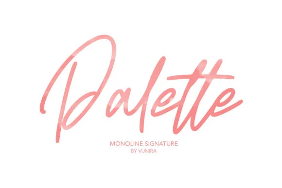 Palette Font Palette Font Poster 1