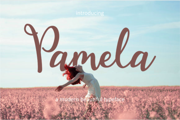 Pamela Font Poster 1