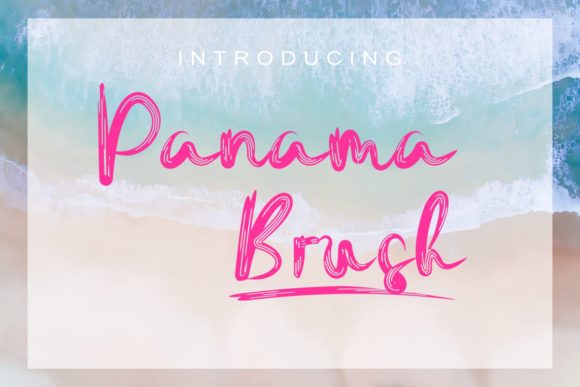 Panama Brush Font Poster 1