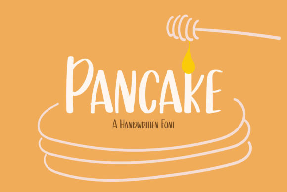 Pancake Font Poster 1