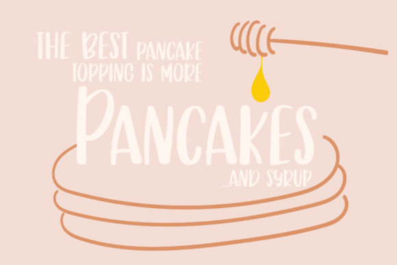 Pancake Font Poster 2