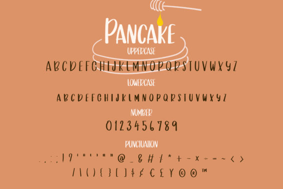 Pancake Font Poster 3