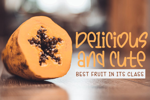 Papaya Pakpaw Font Poster 4