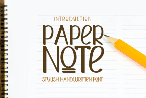 Paper Note Font Paper Note Font Poster 1
