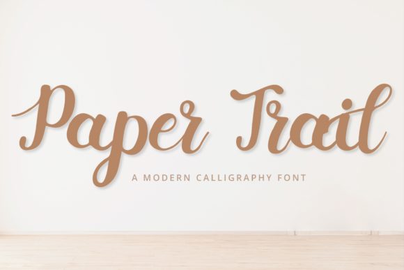 Paper Trail Font Poster 1