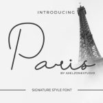 Paris Font Poster 1