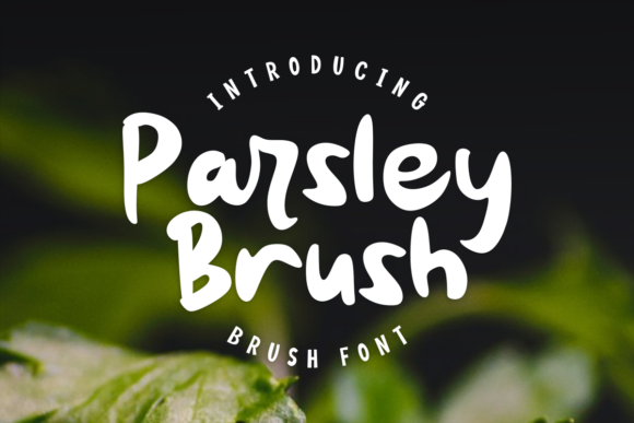 Parsley Brush Font Poster 1