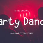 Party Dance Font Poster 1