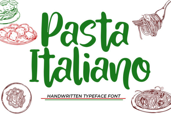 Pasta Italiano Font Poster 1