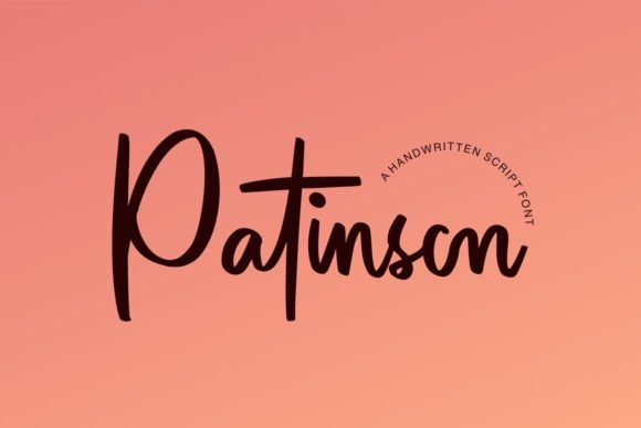 Patinson Font Poster 1