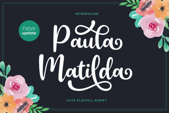 Paula Matilda Font Poster 1