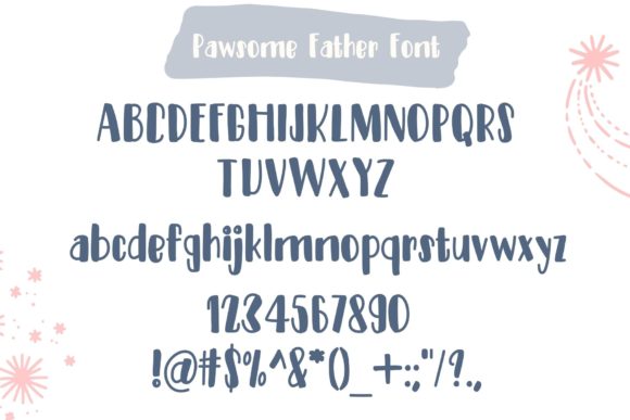 Pawsome Father Font Poster 8