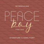 Peace Boy Font Poster 1