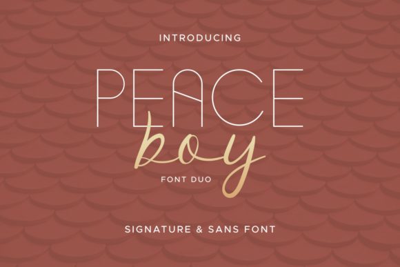 Peace Boy Font Poster 1