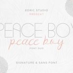 Peace Boy Font Poster 2