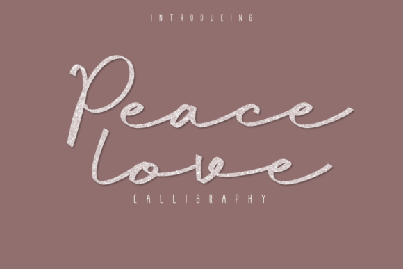 Peacelove Font Poster 1