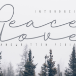 Peacelove Font Poster 1