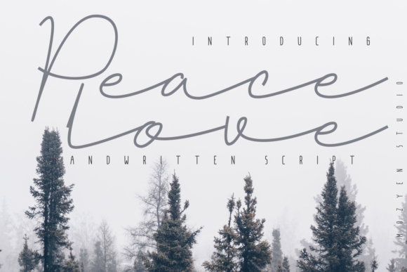 Peacelove Font Poster 1