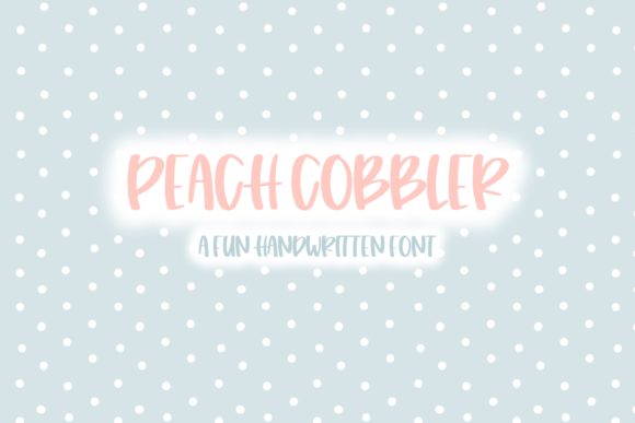 Peach Cobbler Font Poster 1