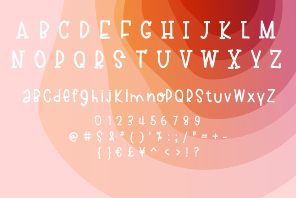 Peachful Font Poster 7
