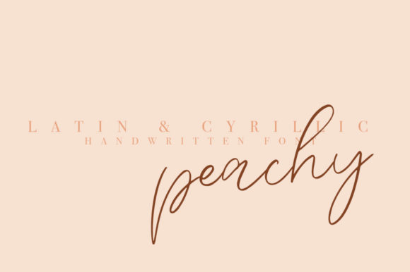 Peachy Font Poster 1