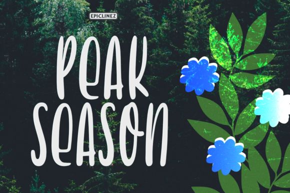 Peak Season Font Poster 1