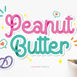 Peanut Butter Font Poster 1