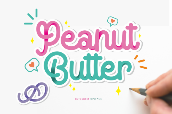 Peanut Butter Font Poster 1