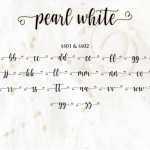 Pearl White Font Poster 14