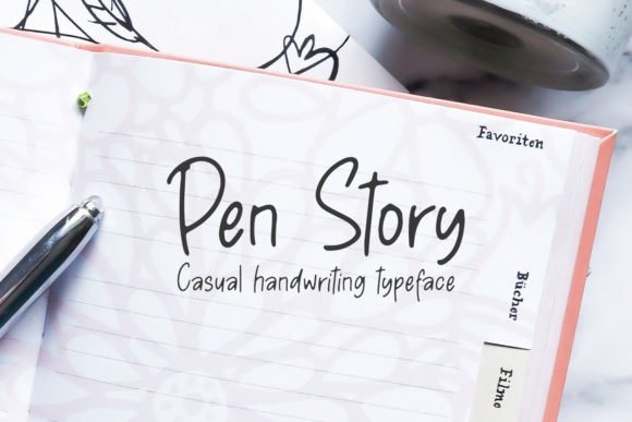 Pen Story Font Poster 1