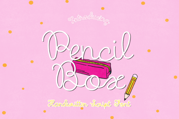 Pencil Box Font Poster 1