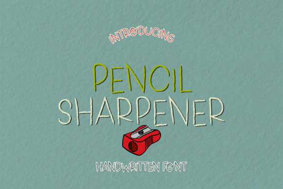 Pencil Sharpener Font Poster 1