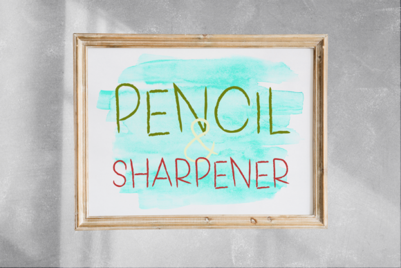 Pencil Sharpener Font Poster 5