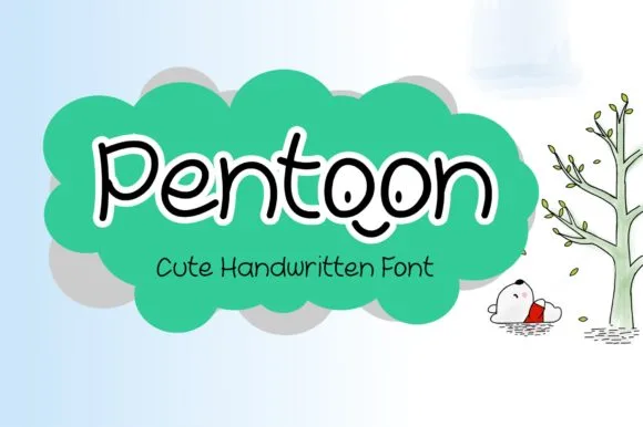 Pentoon Font Pentoon Font Poster 1