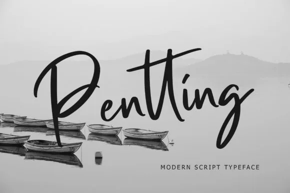 Pentting Font Poster 1