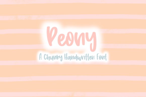 Peony Font Poster 1