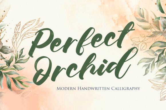 Perfect Orchid Font Poster 1