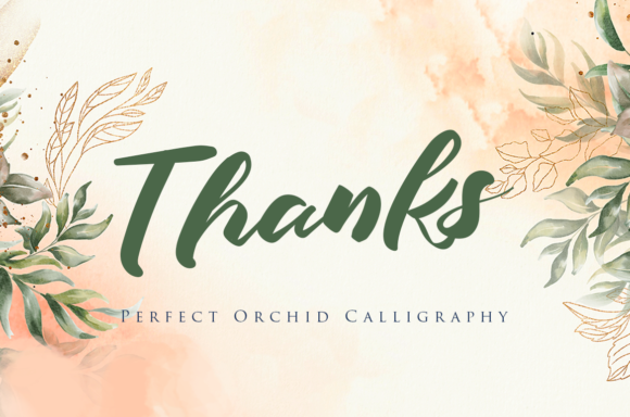 Perfect Orchid Font Poster 6