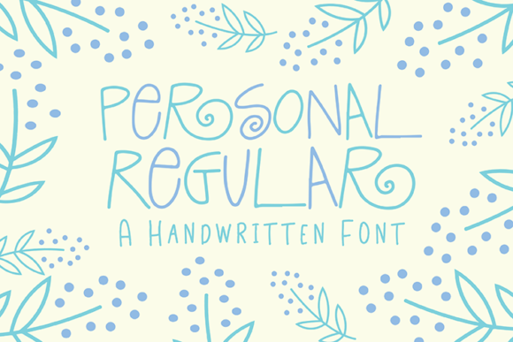Personal Regular Font Poster 1